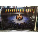 Collection of five cinema quad posters including: Grave Yard Shift