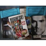 Collection of various signed books including: Michael Own, Alan Titchmarsh and other framed and