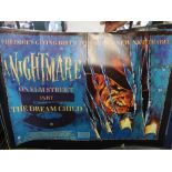 Collection of five cinema quad posters including: Nightmare on Elm Street V, Stephen King the Lawn