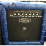 Kustom 66 dart guitar amp in blue glitter finish