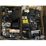 Collection of various cameras including: Fuji, Halina, Minolta, Fuji finepix digital camera etc (two
