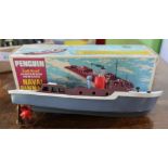 A Penguin Navy pinnace series four scale model clockwork powered boat