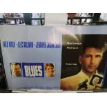 Collection of five cinema quad posters including: Miami Blues starring Alec Baldwin, Hot Shots