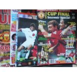 "Manchester United Official Cup Finals Souvenir Special" and a collection of other Manchester United