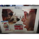 Collection of 5 cinema foyer light box quad posters including Disney's "Honey I Shrank The Kids"