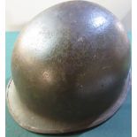USA unusual G.I WWII period helmet, complete with liner
