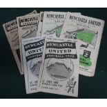 Newcastle United home programmes for season 1949-50, Middlesbrough, Everton, 1915-52, Blackpool,