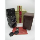 Rollei Magic twin lens reflex camera by Franke & Heidecke in working condition, boxed with Ever