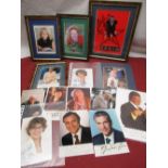 Collection of signed, printed and other Autographs of T.V & Radio presenters incl. David