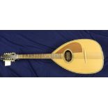 Blueman GR3405 cittern with a spruce top and 17 frets