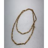 9ct gold chain necklace with spring ring clasp L64cm 13.1g