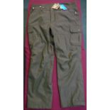 Pair of Woodcock two trousers, colour shaded olive, size UK 40