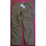 Pair of Woodcock trousers, colour shaded olive, size UK 38