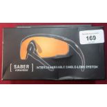 WX Saber Advance, interchangeable rust lens with matt black frame, new boxed