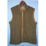 Aylsham men's fleece gilet, colour green, size XXL