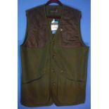 Seeland Woodcock waistcoat, colour olive, size UK 46