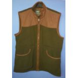 Aylsham men's shooting gilet, colour green, size XL