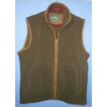 Aylsham men's fleece gilet, colour green, size XL