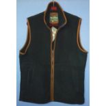 Aylsham men's fleece waistcoat, colour dark navy, size L