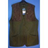 Seeland Woodcock waistcoat, colour olive, size UK 44