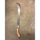 Martindale made in Birmingham grass slasher overall length 31.5" wooden handle