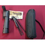 Optus Zoom 20 60x60 spotting scope with table top tripod, in carry bag