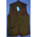 Seeland Woodcock waistcoat, colour olive, size UK 42