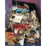 Large selection of various costume jewellery