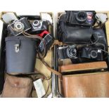 Canon G5 digital camera (missing charger), Yashica Microtech zoom 90 camera, Kodak Retina 1B and