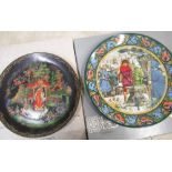 Set of eight Wedgwood "The Legend of King Arthur" and set of nine Russian commemorative plates of