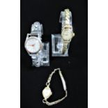 Ladies Omega wristwatch, Ladies Oris wristwatch with heart shaped dial, Ladies Surprise De Luse