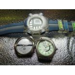 Swatch quartz SMC.com promotional wristwatch. 1972 Olpmpiade hand wound wristwatch, chrome plated