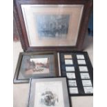 Collection of twelve framed LNER and NER luggage labels of North Yorkshire interest including