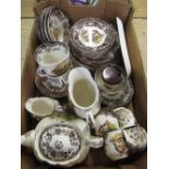 Palissy Game Series part dinner service, approx 36pcs