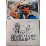 WAYNE SLEEP COLLECTION - Single signed photograph of Wayne Sleep, and the art work for 'Song and
