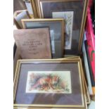 Collection of fifteen J & J Cash Ltd woven silk and rayon Wildlife Series and other studies, and a