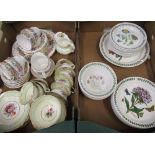 Portmeirion botanic garden twenty one piece dinner service, paragon "Country Lane" tea set and a