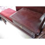 Stag minstrel telephone table, single drawer with ring handle W92cm D36cm H56cm, and a set of
