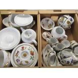 Comprehensive collection of Royal Worcester Evesham dinner tea and coffee ware, including plates,