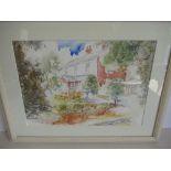 Harvey Rudiken (Contemporary); "Binbrooke House", watercolour, signed and dated 2005 W23 x L33