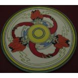 Wedgwood Clarice Cliff Centenary 1899-1999 Bizarre commemorative charger D30.5cm