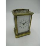 Early 20th C French carriage clock (broken main spring)