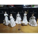 Royal Doulton figurines, International Collectors Club "Joy" HN3875, "Harmony" HN4096, "