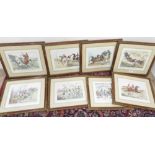 After Henry Alken, 'Ideas' a collection of hunting and coaching prints. 21cm x 26cm (7)