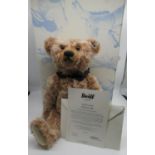Steiff 2004 replica of a 1908 teddy bear in light cinnamon mohair, limited edition no. 352/1000,
