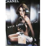 Chanel - advertising poster for Coco Mademoiselle with Kiera Knightly, 83cm x 58cm