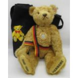 Steiff 1999 teddy bear in golden mohair, with working growler mechanism, celebrating 15 Jahre