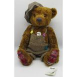Steiff Jonathan Macbear teddy bear in golden brown mohair, tag No. 000997, H44cm