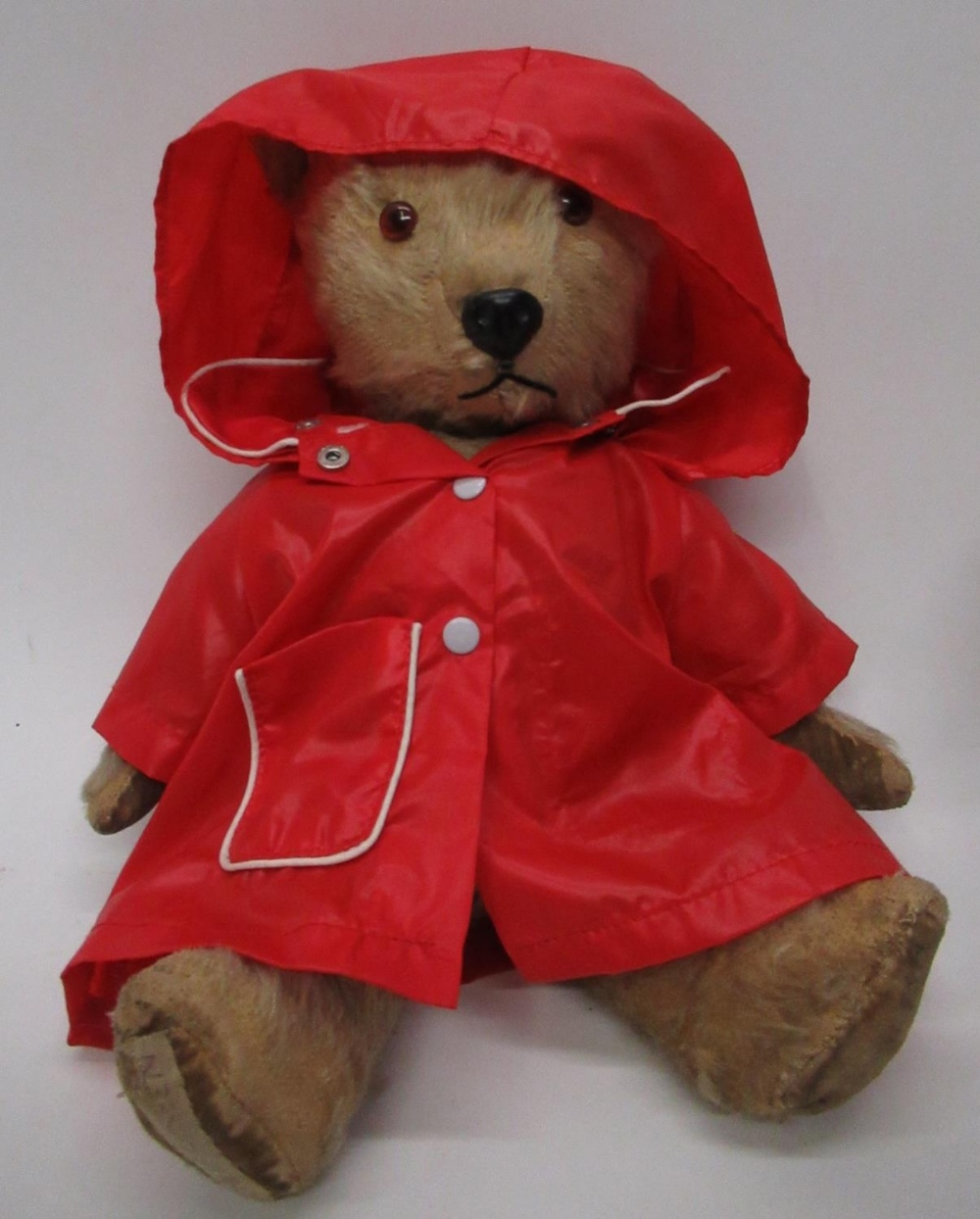 Collection of c1940s/50s British teddy bears including a c1950s Chiltern teddy bear in blonde mohair - Image 3 of 5