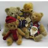 Merrythought replica "Musical Monty" bear with wind up musical mechanism, limited edition 193/500,